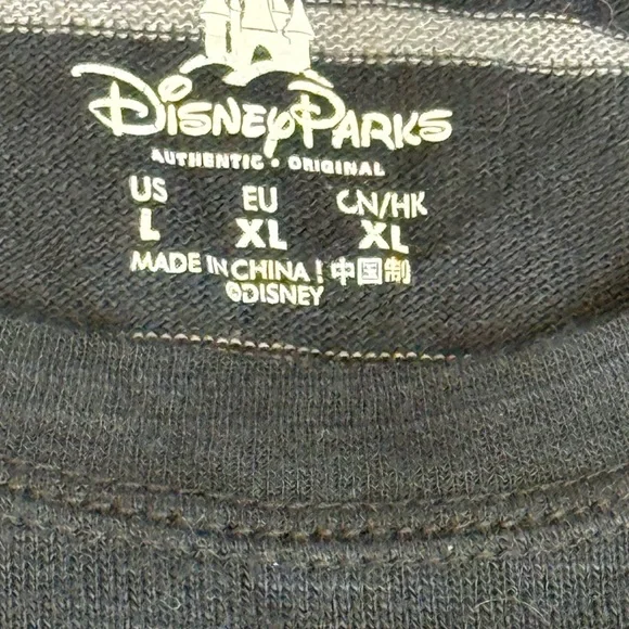 Disney Parks Minnie Mouse Red Polka Dot High Heel Striped Lightweight Sweater L - Picture 10 of 10